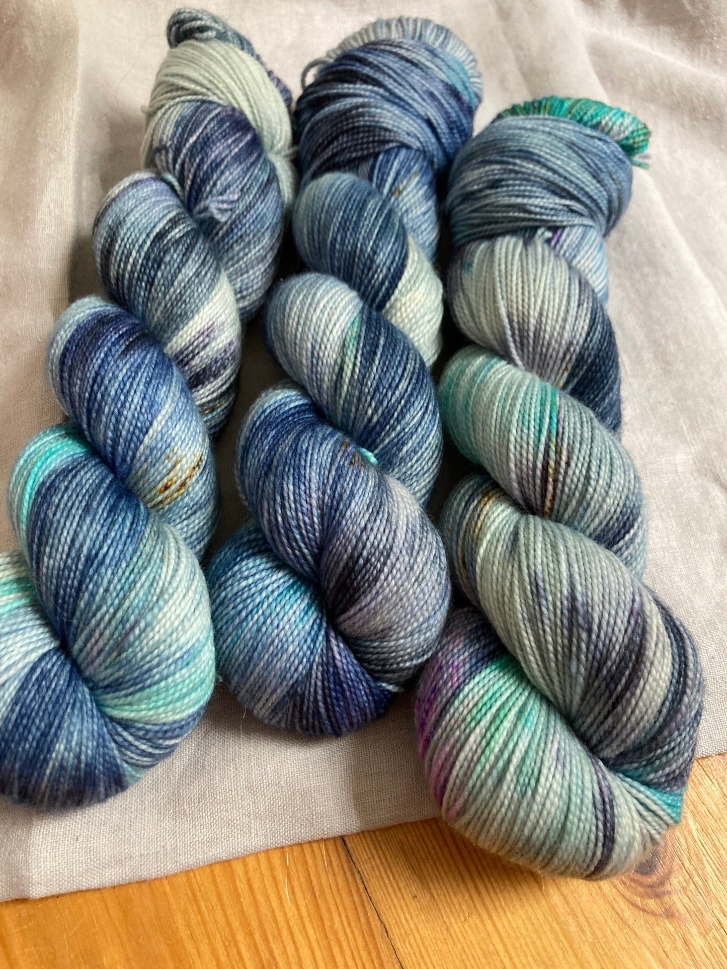Wedding Blues / Merino Twist Sock