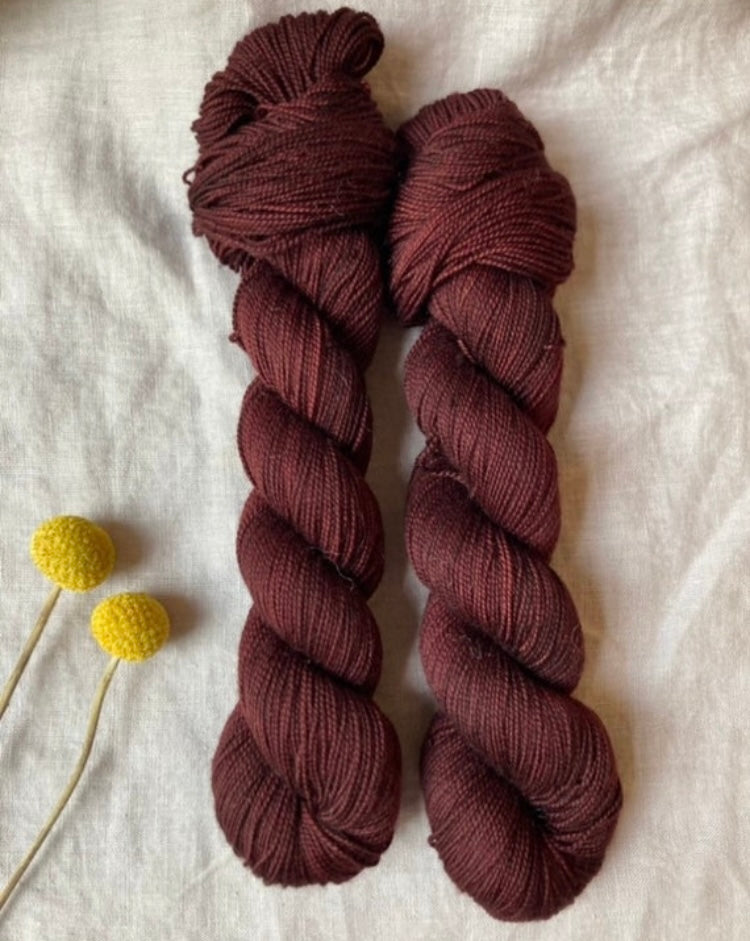 Marone / Merino Twist Sock