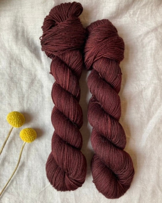 Marone / Merino Twist Sock