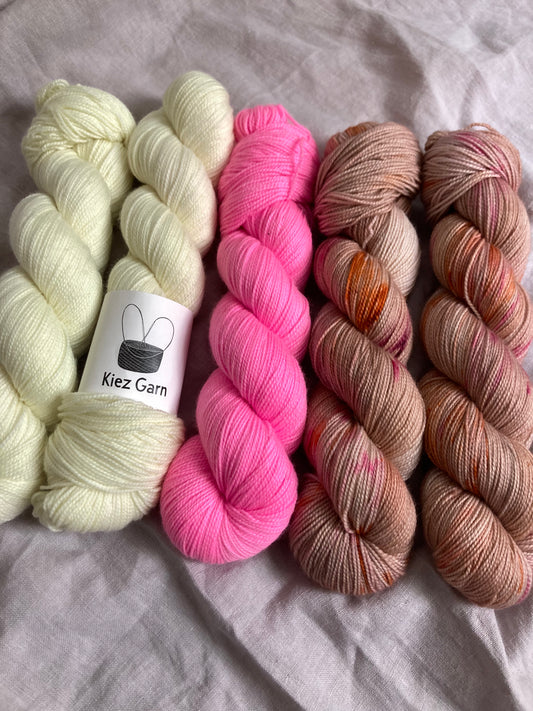 Pink Pastel Garn Set